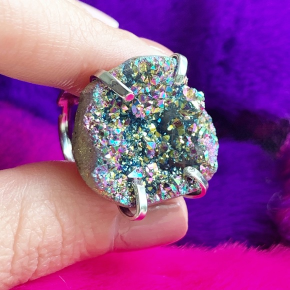 🍋 Crystal adjustable ring - Picture 5 of 11